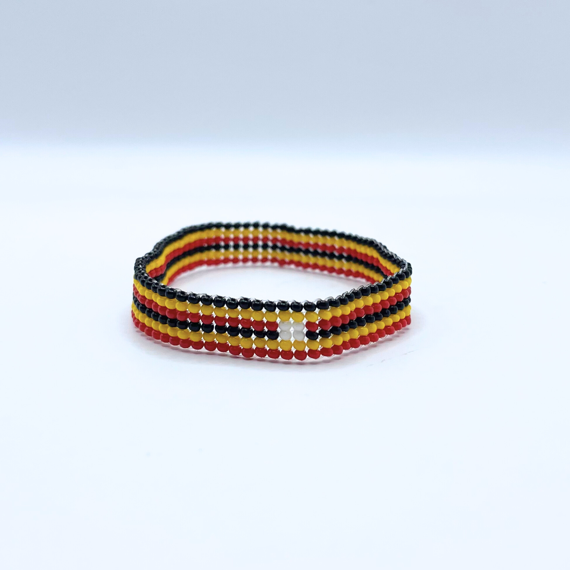 Second image of Fine beads non stretchy single layer wrist bands