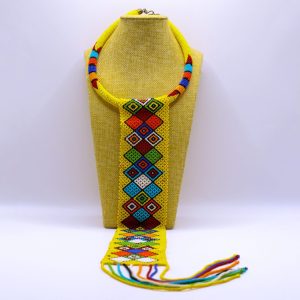 African Zulu statement neckpiece