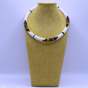 Simple Zulu inspired beaded round round necklace