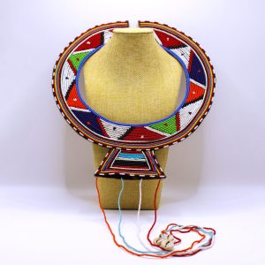 Maasai traditional beaded collar necklace