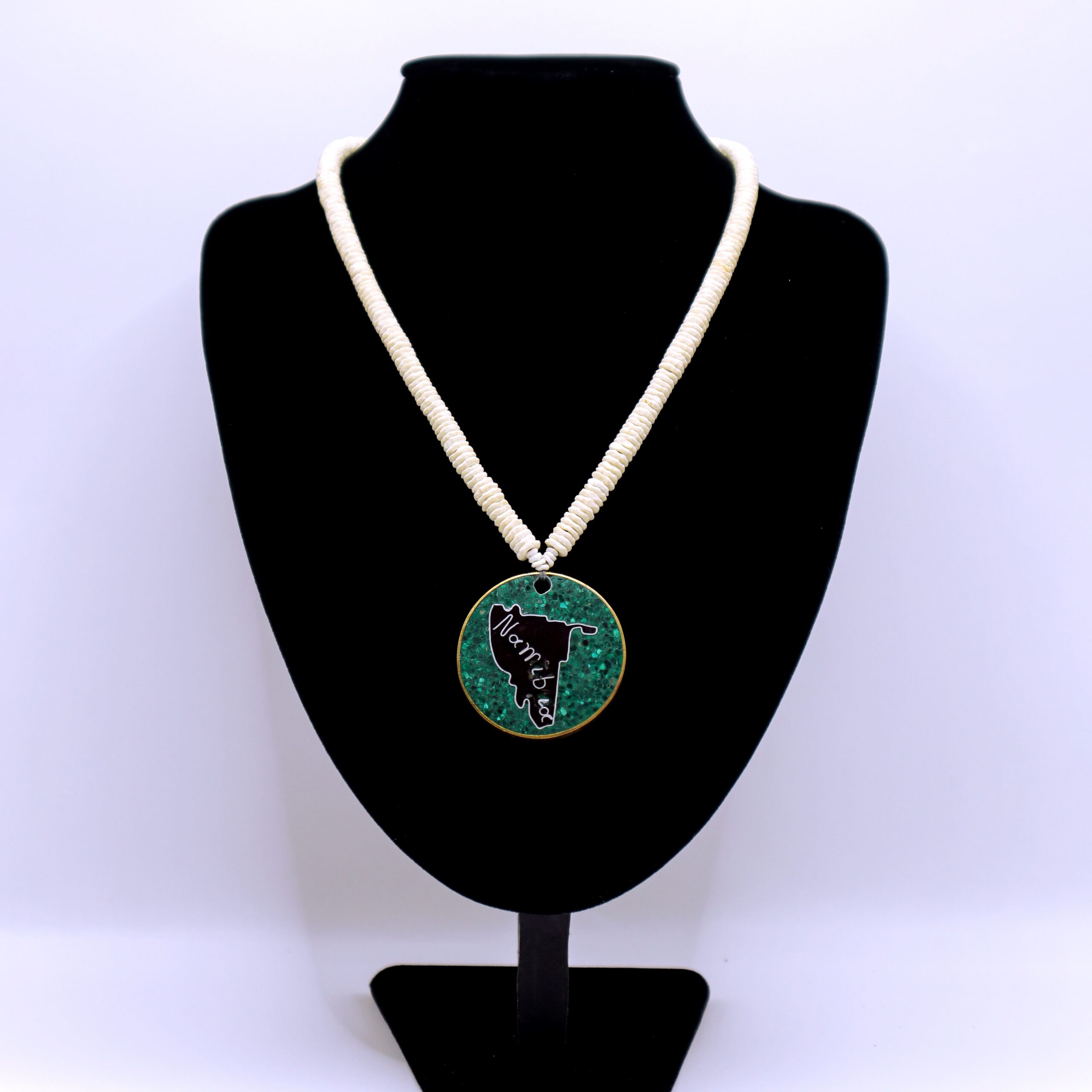 Namibian Coral Necklace with Pendant