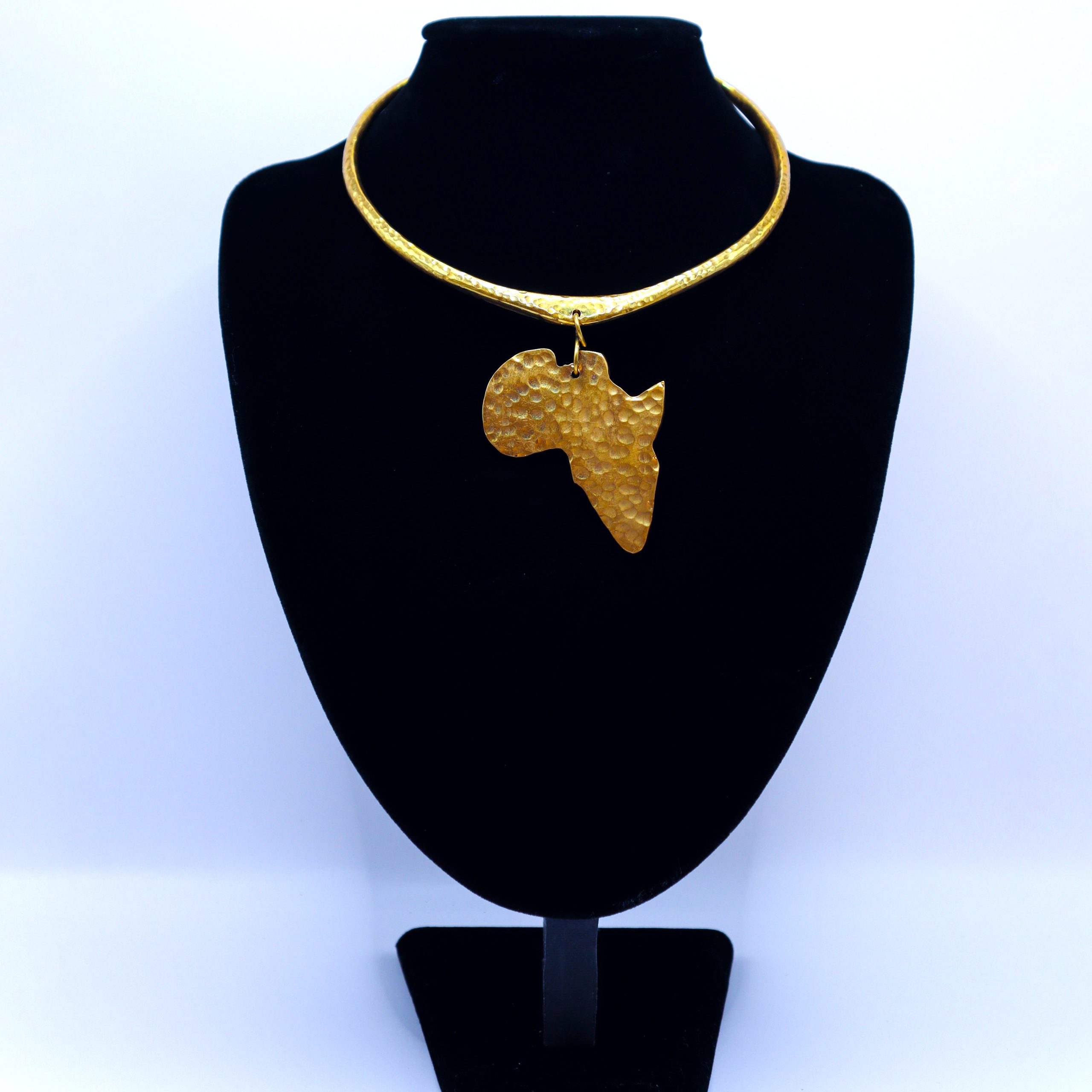 African brass necklace