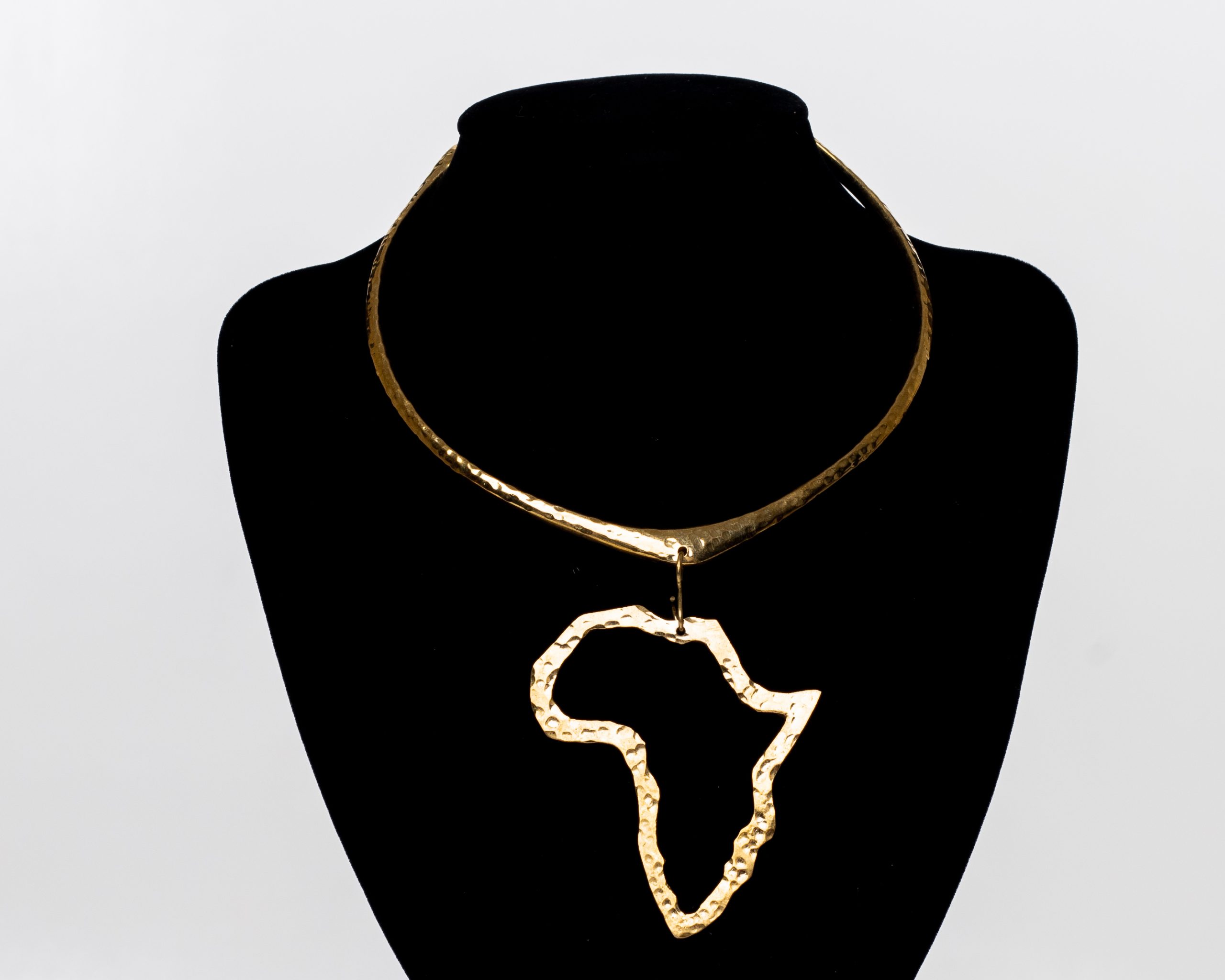 Second image of African brass necklace