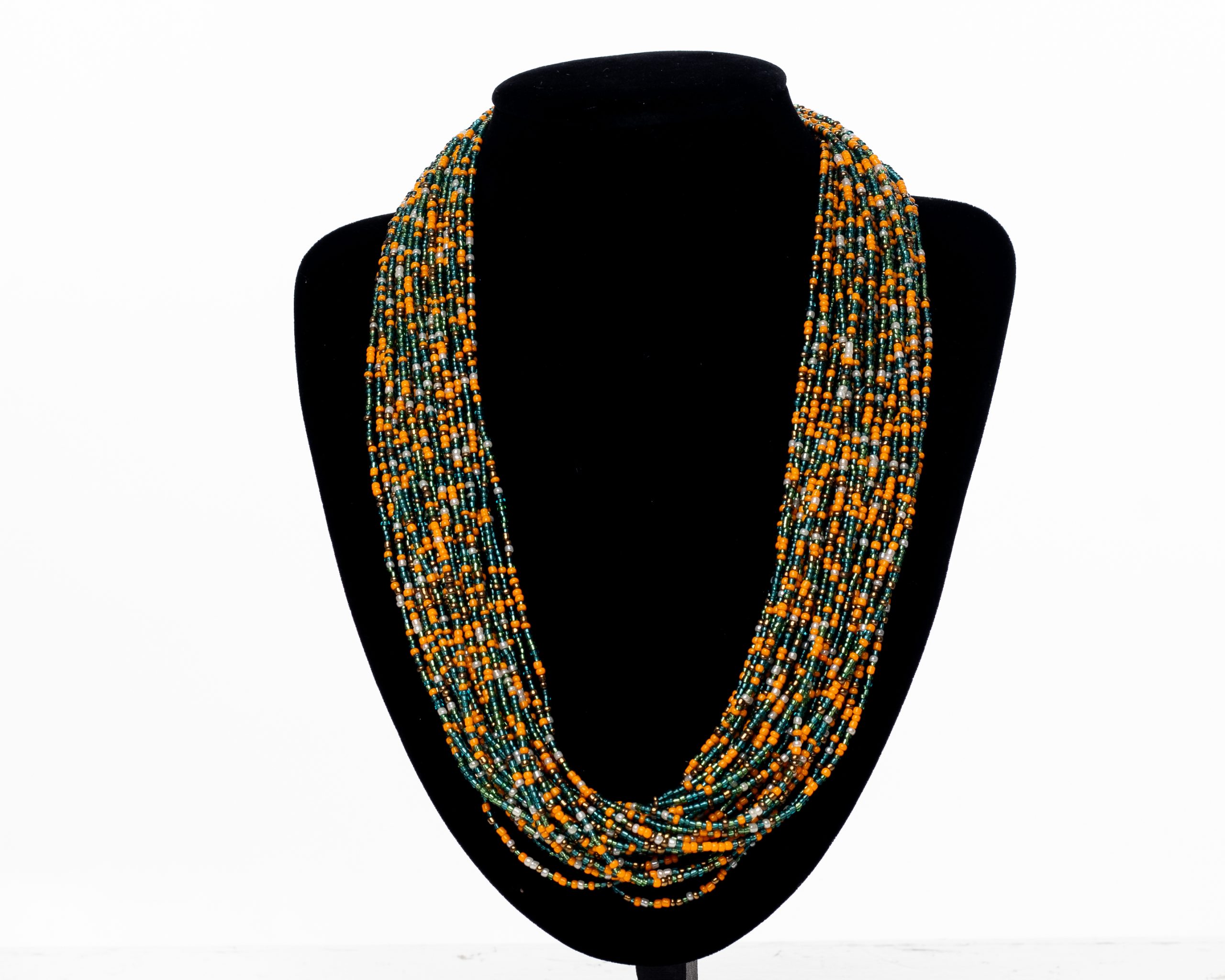 Vintage multistrand seed beads necklace
