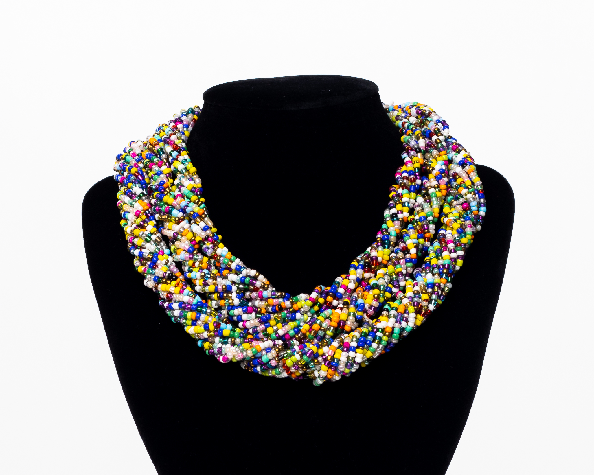 Triple layered Nigerian bride inspired necklace